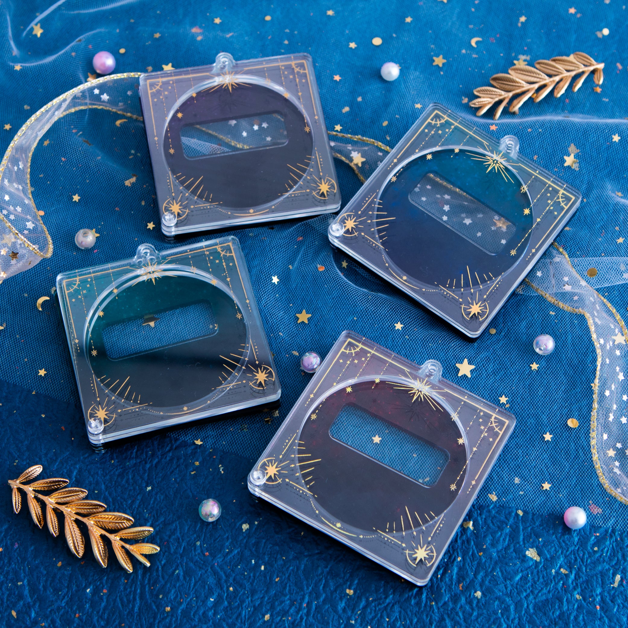 箔押し星空缶バッジフレーム(全4色） | アニメーク