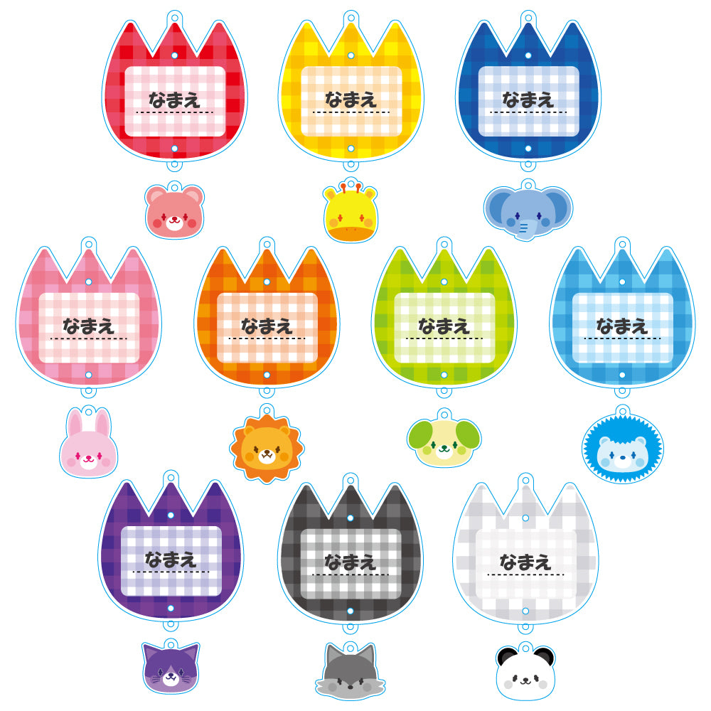 ◆ほしいも様　名札マスコット10点おまとめ ◇ほしいも様 名札マスコット10点おまとめ 保育 フェルト ネーム デザイン