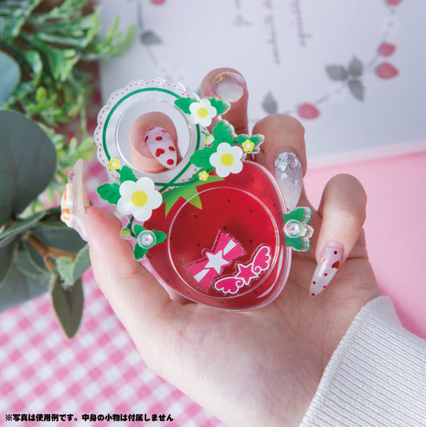 摘みいちご缶バッジリング