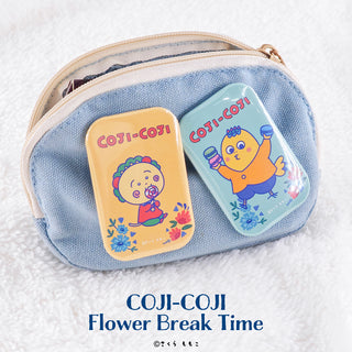 コジコジ COJI-COJI Flower Break Time トレーディング スクエア缶バッジ